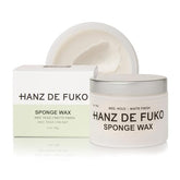 Hanz de Fuko Sponge Wax tube-dispense for precise styling control.