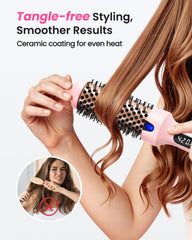Haokoo thermal brush LED display showcasing six heat settings for precise control.