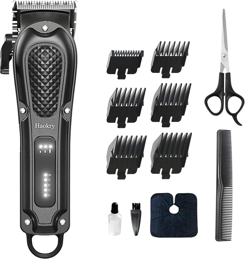 Haokry hair clippers cordless-corded use for precise at-home haircuts and grooming versatility