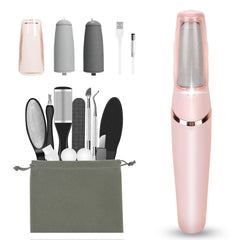 Haootadiy electric foot callus remover front view for at-home smoothing.