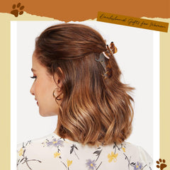 Hapdoo dachshund hair clip display highlighting gift-ready packaging