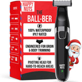HAPPY NUTS Ballber dual-edge ergonomic design enables precise grooming in hard-to-reach areas.