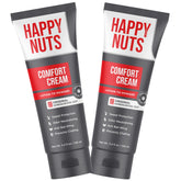 HAPPY NUTS Comfort Cream Deodorant bottle; aluminum-free protection for active days.