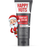 Happy Nuts Comfort Cream Deodorant bottle—aluminum-free protection for daily wear.