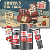 Happy Nuts Santa’s Big Sack gift box, funny holiday gift for him.