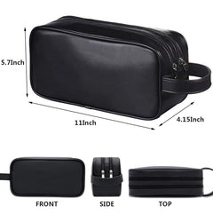 HappyDavid portable toiletry bag with carrying handle ideal for gym, dorm, and weekend getaways