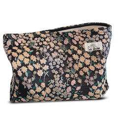 HAPPYHEIDI neceser maquillaje bordado flores, ideal para viaje y organización.