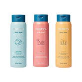 Harry's body wash fig bottle showcasing rich lather for smooth skin