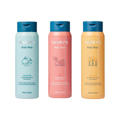 Harry's body wash fig bottle showcasing rich lather for smooth skin