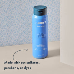 Harry's Men's Body Wash Shiso bottle offers refreshing scent to wake you up.