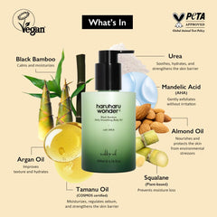 HARUHARU Wonder Black Bamboo ingredients with almond and argan oils.