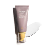 HARUHARU Wonder bottle close-up showing mineral sunscreen for daily protection