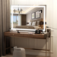 Hasipu vanity mirror brightness settings highlight customizable illumination
