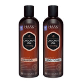 HASK coconut nourishing shampoo bottle — coconut-infused cleansing for refreshed, soft hair.