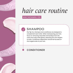 HASK Macadamia Oil hair texture close-up reveals soft, silky strands