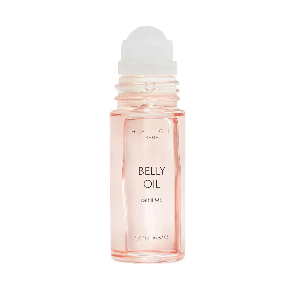 HATCH Belly Oil bottle-front view for quick-dry hydration on the go