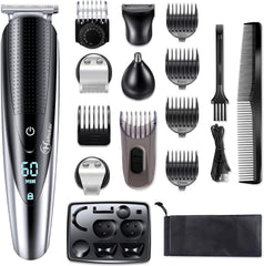 Hatteker beard trimmer with full-size steel blade for precise grooming