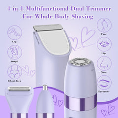 Hatteker body-trimmer head for legs, armpits, bikini delivers quick, smooth trims.