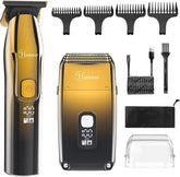 Hatteker foil shaver closeup shows precision for a smooth bald head finish.