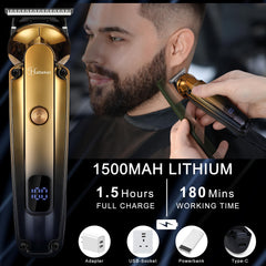 Hatteker foil shaver for smooth edges during dry or wet grooming.