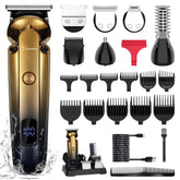 Hatteker men's grooming kit with T-blade trimmer for precise lines and edging.