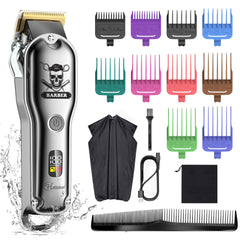 Hatteker Pro Hair Clipper blade closeup for precise cuts and sharp edges