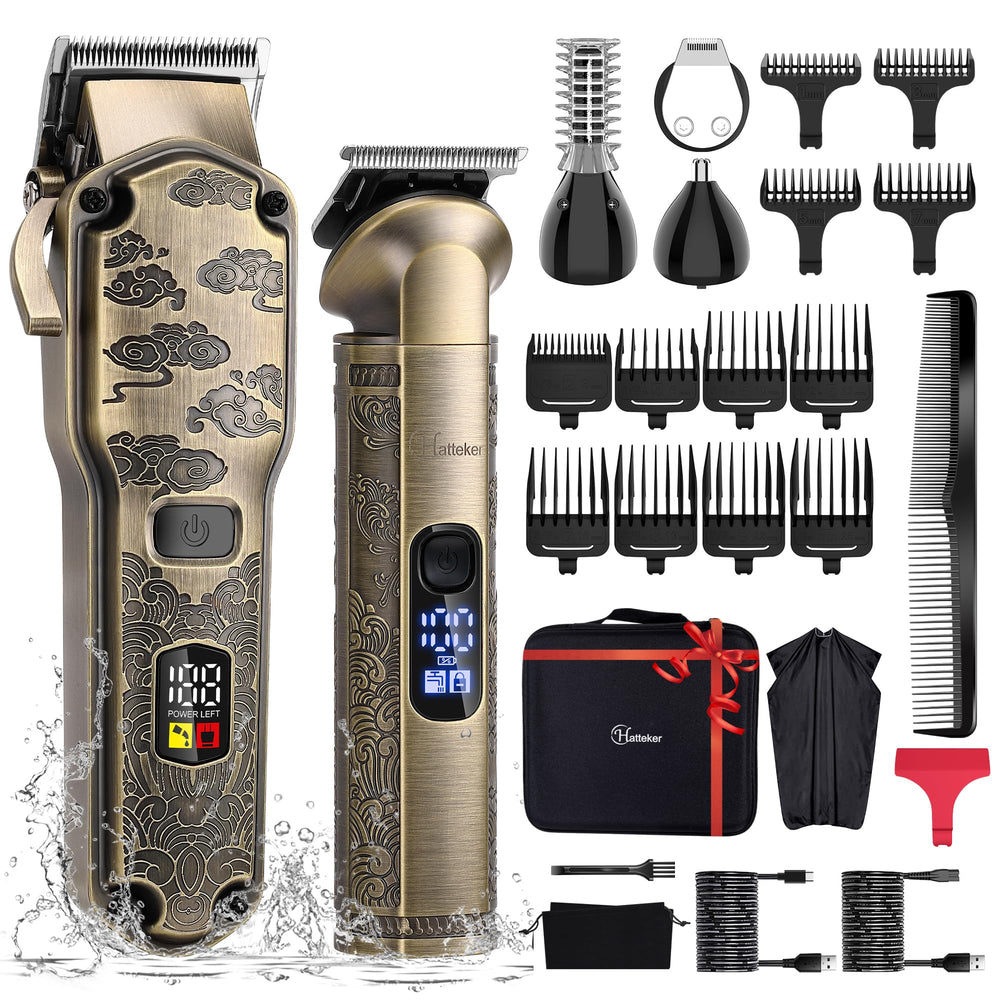 Hatteker professional hair clippers large barber clipper for efficient at-home styling