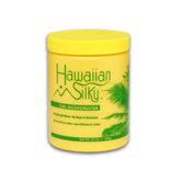 Hawaiian Silky curl reconstructor bottle in yellow for defined, manageable curls.