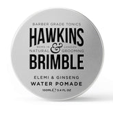 Hawkins & Brimble Strong Hold Pomade bottle for all-day hold and easy washing