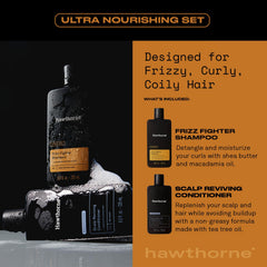 Hawthorne Ultra Nourishing Conditioner bottle showing scalp cooling, moisture-rich care