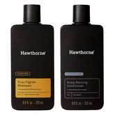 Hawthorne Ultra Nourishing Shampoo bottle highlights frizz-fighting, sulfate-free formula for curls