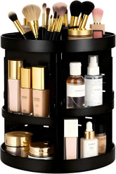 HBlife extra-large 360° rotating organizer viewed top-view for fast makeup access