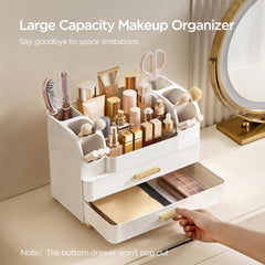 HBlife easy-clean ABS plastic keeps cosmetics tidy with damp cloth