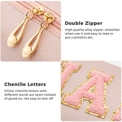 HBselect chenille letter patches add chic, distinctive look for bags.