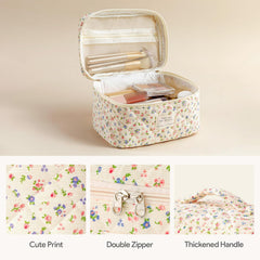 HBselect makeup bag small compact hand-hold view ideal for essentials on the go