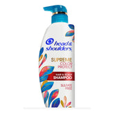 Head & Shoulders Supreme Color Protect bottle front highlights color-care and sulfate-free formula.