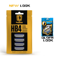 HeadBlade HB4 stainless steel blades for a close shave with minimal tugging