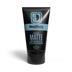 HeadBlade HeadLube Matte bottle front shows matte finish hydration