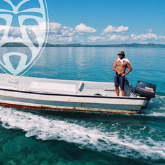 Headhunter Sunscreen Face Stick used during surfing shows water resistance.