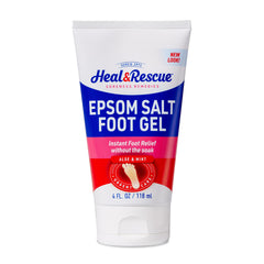 Heal&Rescue Epsom Salt Foot Gel bottle for quick foot relief on the go.