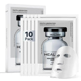 HEALOINE hyaluronic acid mask packaging in box highlights hydrating skincare at home