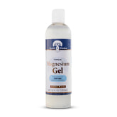 Health and Wisdom magnesium gel bottle close-up for enhanced topical absorption.