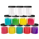 Healthy Packers 6oz jar with lid, clear, ideal for cosmetics.