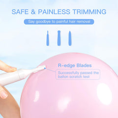 HEBECA FT3001 360° rotating cutter head follows facial contours precisely.