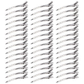 Hedume duck bill clip 3.5 inch open demonstrates secure hold during drying and styling