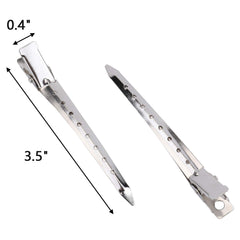 Hedume duck bill clip holes closeup shows precise sectioning for salon use