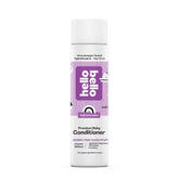 Hello Bello Soft Lavender Conditioner bottle demonstrating gentle detangling for baby hair.