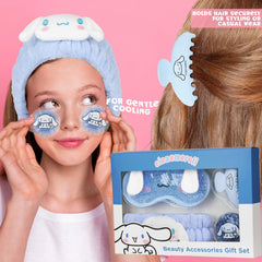 Hello Kitty Cinnamoroll beauty set plush skincare headband holds hair during skincare