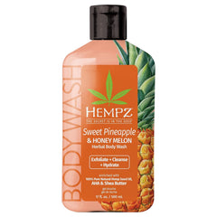 Hempz body wash bottle – Sweet Pineapple & Honey Melon for sensitive skin hydration