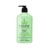 Hempz Rosemary & Mint body moisturizer bottle for refreshing hydration daily